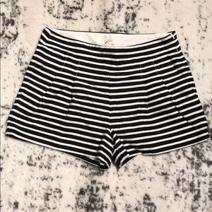 J Crew Pleated Stripe Shorts